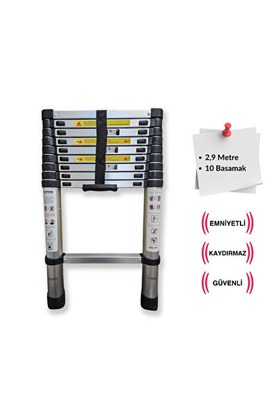 Endokon 290 Cm. Teleskobik / Teleskopik Alüminyum Merdiven