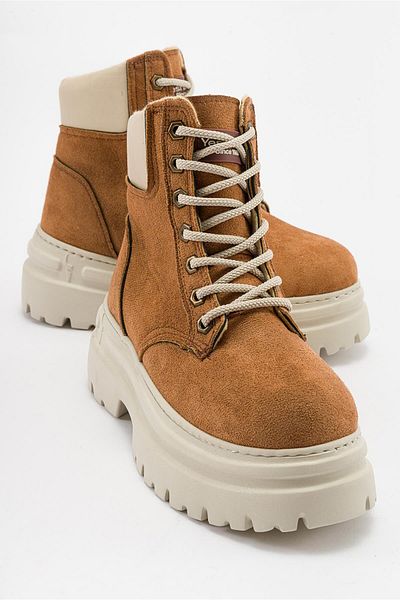 Ccway Ботуши с връзки и шевове TABA SUEDE