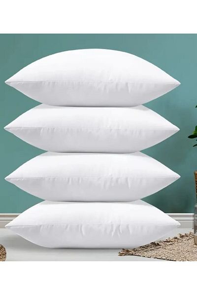 MODELHOME 700 Gram Antiallergic Bead Silicone Pillow - 4 Pieces (50x70 Cm)