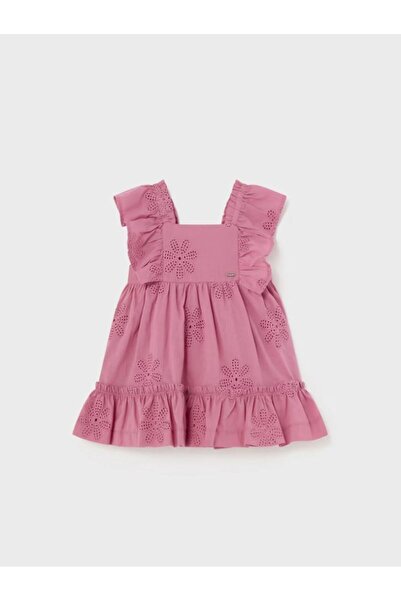 MAYORAL Kız Bebek Kare Yaka Fistolu Elbise 1913