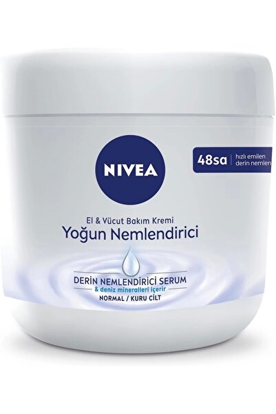 NIVEA Vücut Bakım Yoğun Nemlendirici El & Vücut Bakım Kremi 400 ml