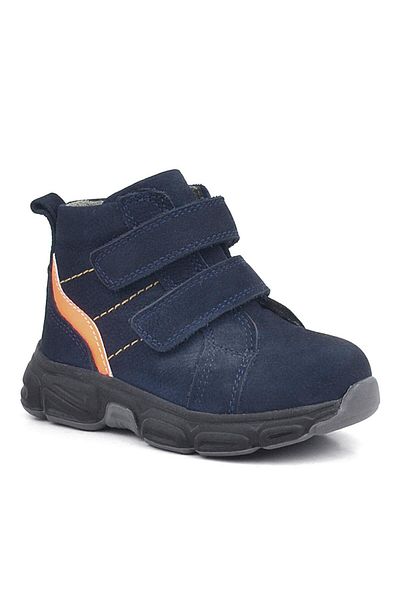 Rakerplus Genuine Leather Navy Blue Velcro Sports Baby Boy Boots