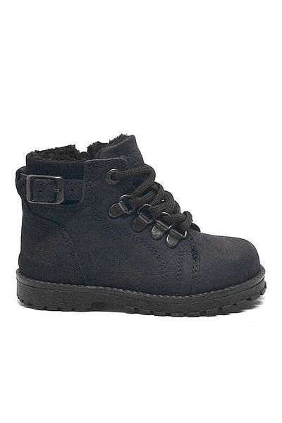 Rakerplus Griffon Genuine Leather Black Zippered Children's Boots