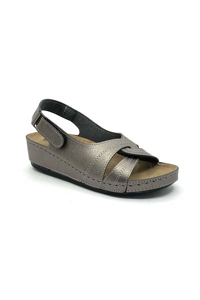 Kids Club Shoes Aryan D.r Προτεινόμενα Ορθοπεδικά Γυναικεία Σανδάλια PLATINUM