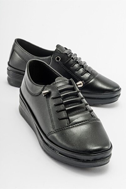 Ccway Hidden Elastic Lace Up Thermo BLACK SKIN BLACK