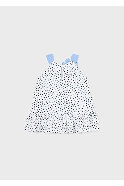MAYORAL Baby Girl Dress WHITE