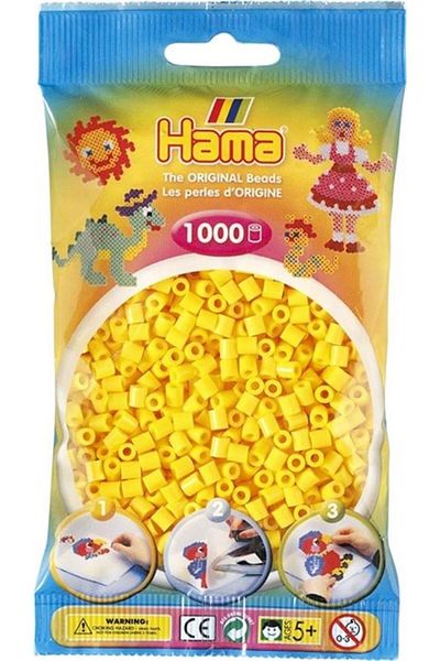 Hama Yellow Midi Bead - 1,000 Pieces