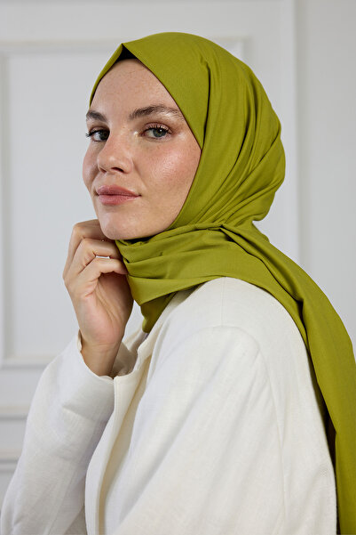 PURESCARFS Pure Pamuk Şal Yağ Yeşili