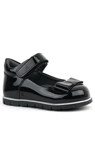 Rakerplus Black Patent Leather Bow Baby Girl Ballet Shoes