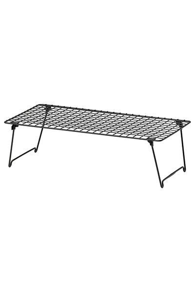 IKEA Стоманена поставка за обувки, бяла, ширина: 58 см, дълбочина: 27 см, височина: 17 см