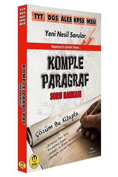 Genel Markalar Tasarı Eğitim Yayınları Tyt Dgs Ales Kpss Msü Komple Paragraf ...