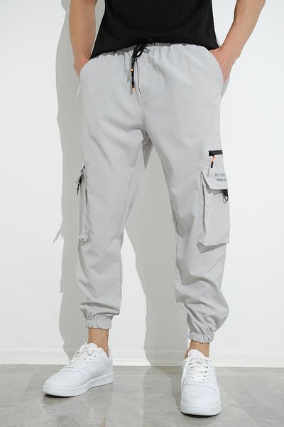 Oksit Bl Non Stop Printed Court Parachute Fabric Tactical Cargo Ανδρική φόρμα αθλητικής φόρμας κάτω με τσέπες