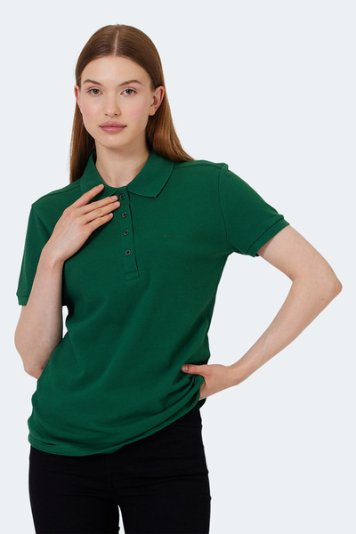 Slazenger Vera I Women's Polo Neck Green T-Shirt
