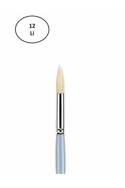 Rasanet Brons BR-2058 123 Series No:16 Long Handle Oil Paint Brush 12 pcs