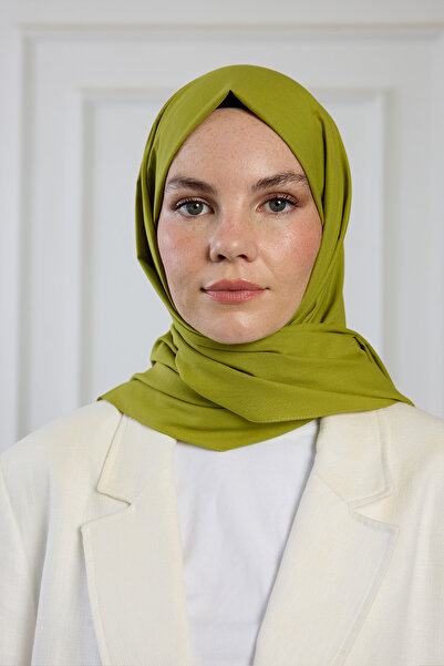 PURESCARFS Pure Pamuk Şal Yağ Yeşili