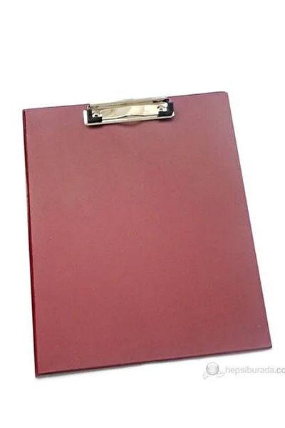 Angoravi Mas 4102 سكرتارية مطلية بـ PVC بدون غطاء مقاس A4 أحمر كلاريت