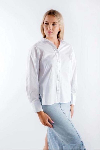 Ravencia Cămașă albă oversize pentru femei