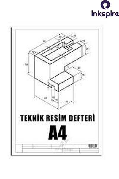 inkspire Letterhead Technical Drawing Notebook A4 30 Sheets Vertical Technical Drawing Notebook Survey Technical Drawing Paper 70 Gr