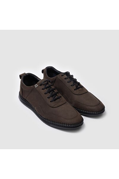 TOGO Haki Yeşil Nubuk Deri Erkek Sneaker Ayakkabı [052061]