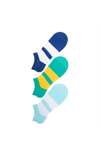 The Socks Company 3 ζευγάρια ανδρικά μποτάκια με σχέδια κάλτσες (157P)