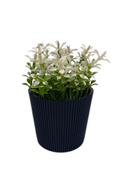 Heez Ghiveci rotund cu dungi pentru flori Royaleks-5706