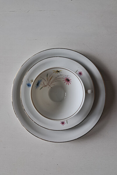 Bavaria Schirnding Vintage Tea/Coffee Cup Set 3 Pieces 150 ml