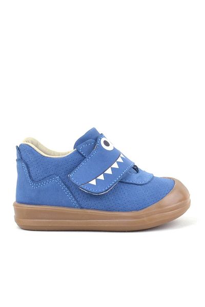 Rakerplus Dino Genuine Leather Navy Blue High Top Baby Shoes