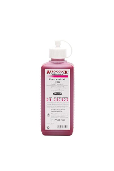 Schmincke Aero Color Akrilik Mürekkep 250 ml 304 Primary Magenta