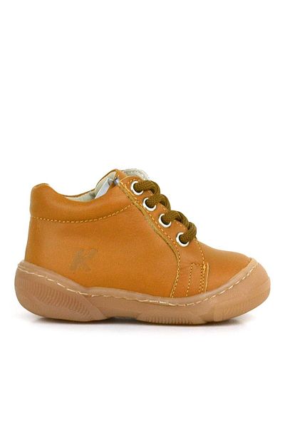 hapshoe Anatomical Soft Genuine Leather Zippered Tan Baby Boots