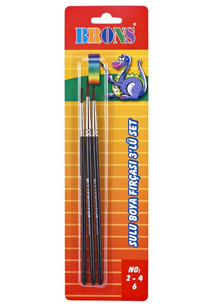 maarketim Brons Water Color Brush Set of 3 No:2-4-6