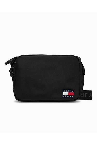 Tommy Hilfiger Geantă neagră de umăr pentru femei 19x14,5x8 cm AW0AW15818BDS