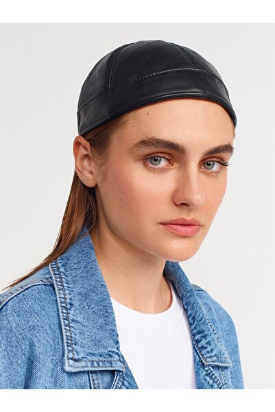 Külah Pălărie Docker Beanie Neopunk Rave din piele naturală pentru femei