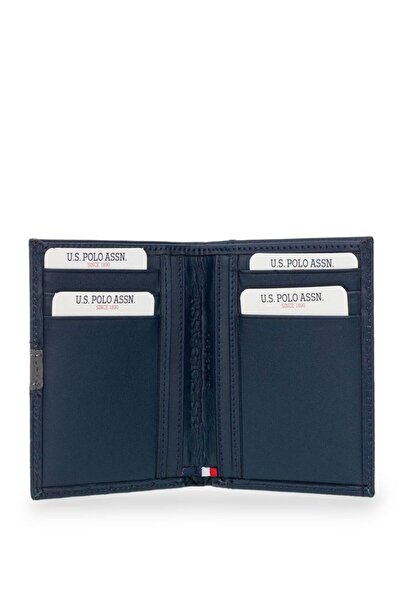 U.S. Polo Assn. Чорно-синій чоловічий гаманець PLCUZ24012