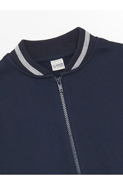 LC Waikiki Lcw Kids Dark Navy Basic Long Sleeve Boy's Cardigan