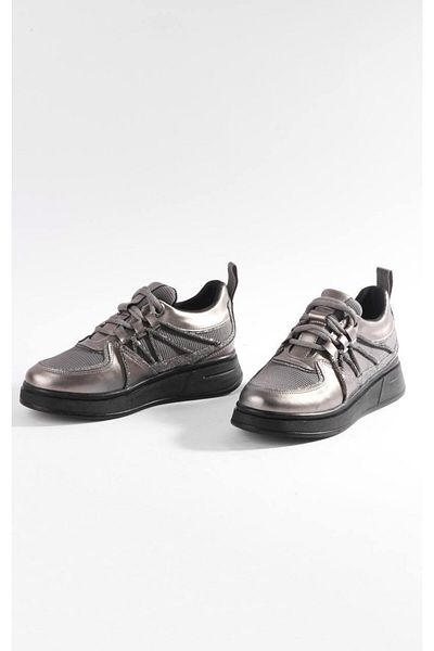 PARİS Pantofi sport cu dungi gri pentru damă