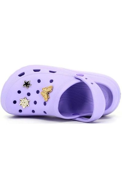 Kids Club Shoes Sonimix EZ0129-01 Sabo Papuci pentru doctor și asistentă - Papuci ortopedici pentru femei cu talpă groasă - MOV