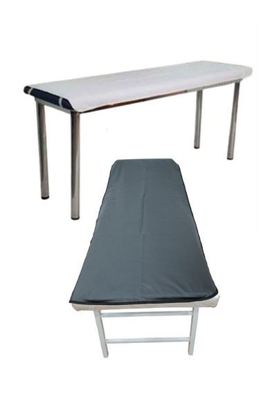 alez PVC Stretcher Cover Black&white PVC Stretcher Cover, PVC Elastic Inspection Table Cover, (SET OF 2)