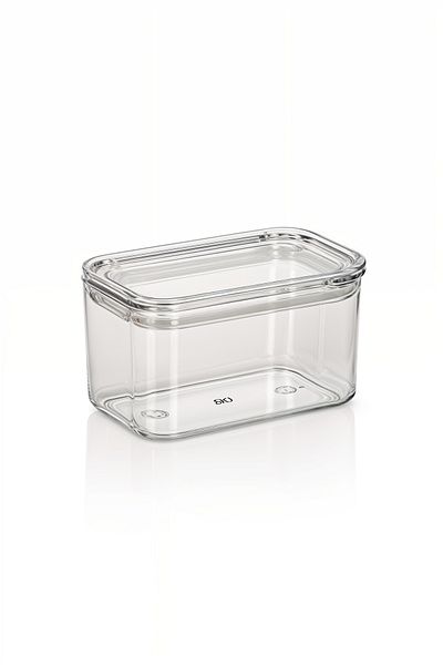 Milenay Crystal Clear 1 Liter Vacuum Silicone Gasket - Single Plastic Storage Container