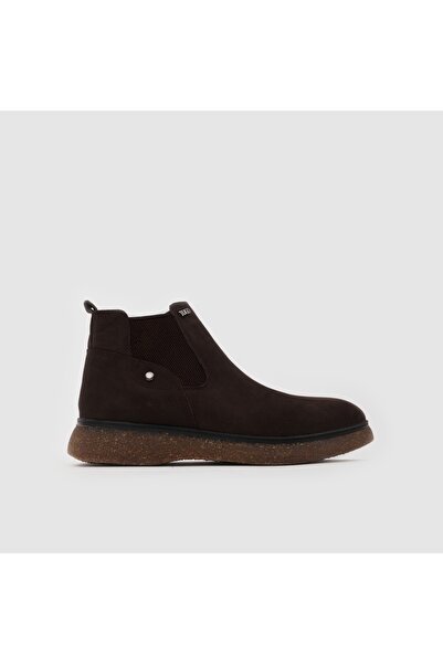 TOGO Kahverengi Hakiki Deri Erkek Chelsea Bot [052243]
