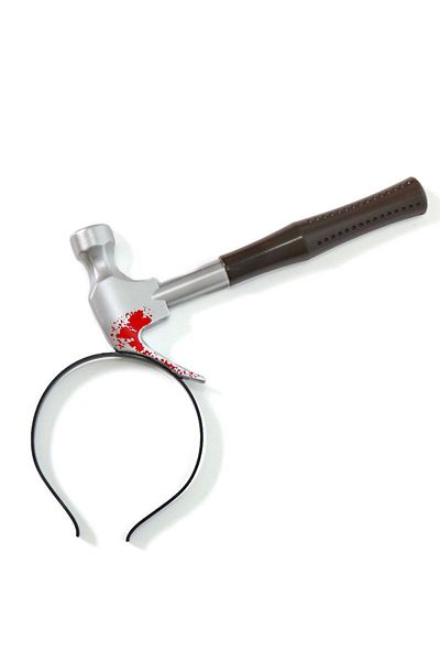 hunner Brown Handle Hammer Joke Crown Studded on the Head