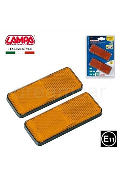 Lampa E11 Belgeli Sarı Reflektör Dikdörtgen 2 Ad. 20541