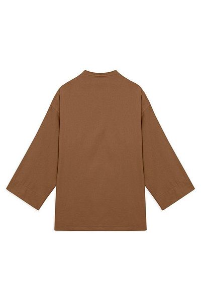praye Кафяво кимоно GaBardine - Дизайн на връзки