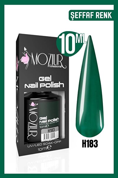 MOZIUR Kalıcı Oje Uv Led H183 (ŞEFFAF RENK) 10ml