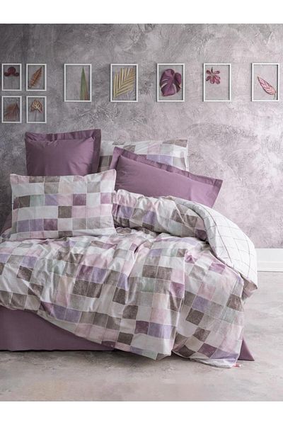 nuit dose Minimal Double Duvet Cover Set Maro Dried Rose