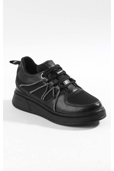 PARİS Pantofi sport cu dungi negre de damă