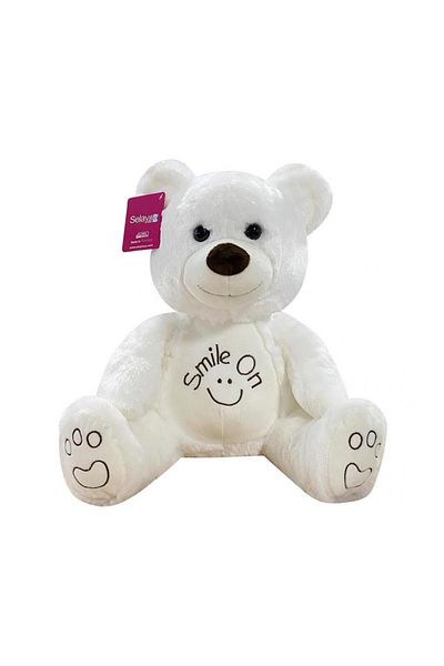 LiderGlobal Belly Bear 40 cm White Plush Bear Children's Toy