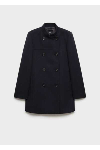 MANGO Woman Kruvaze Kesim Palto