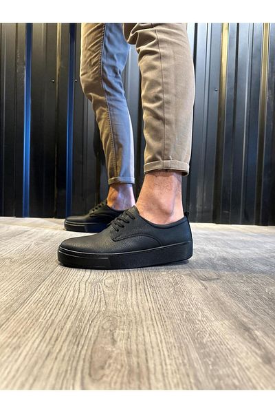 K&A Casual Shoes Black (Black Sole)