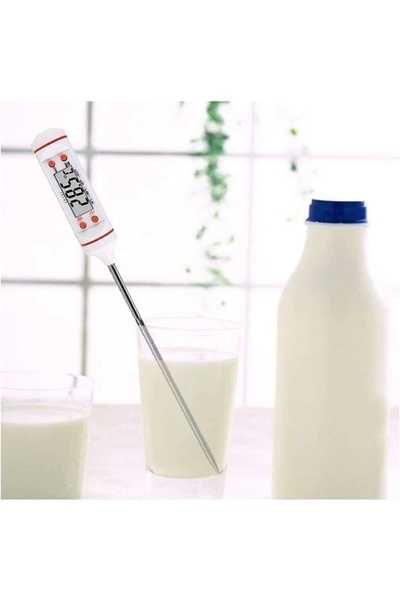 Unichrome White Color Digital Food Food Meat Milk Thermometer Stud Heat Meter