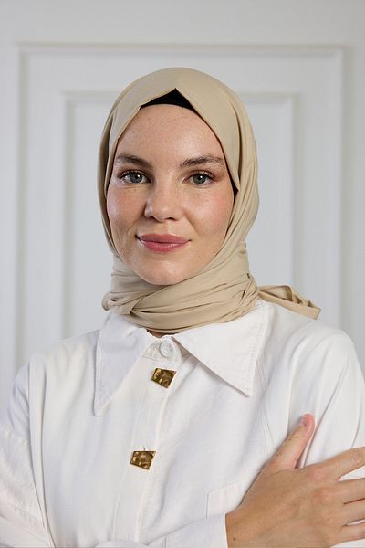 PURESCARFS Pure Cotton Shawl - Stone Color